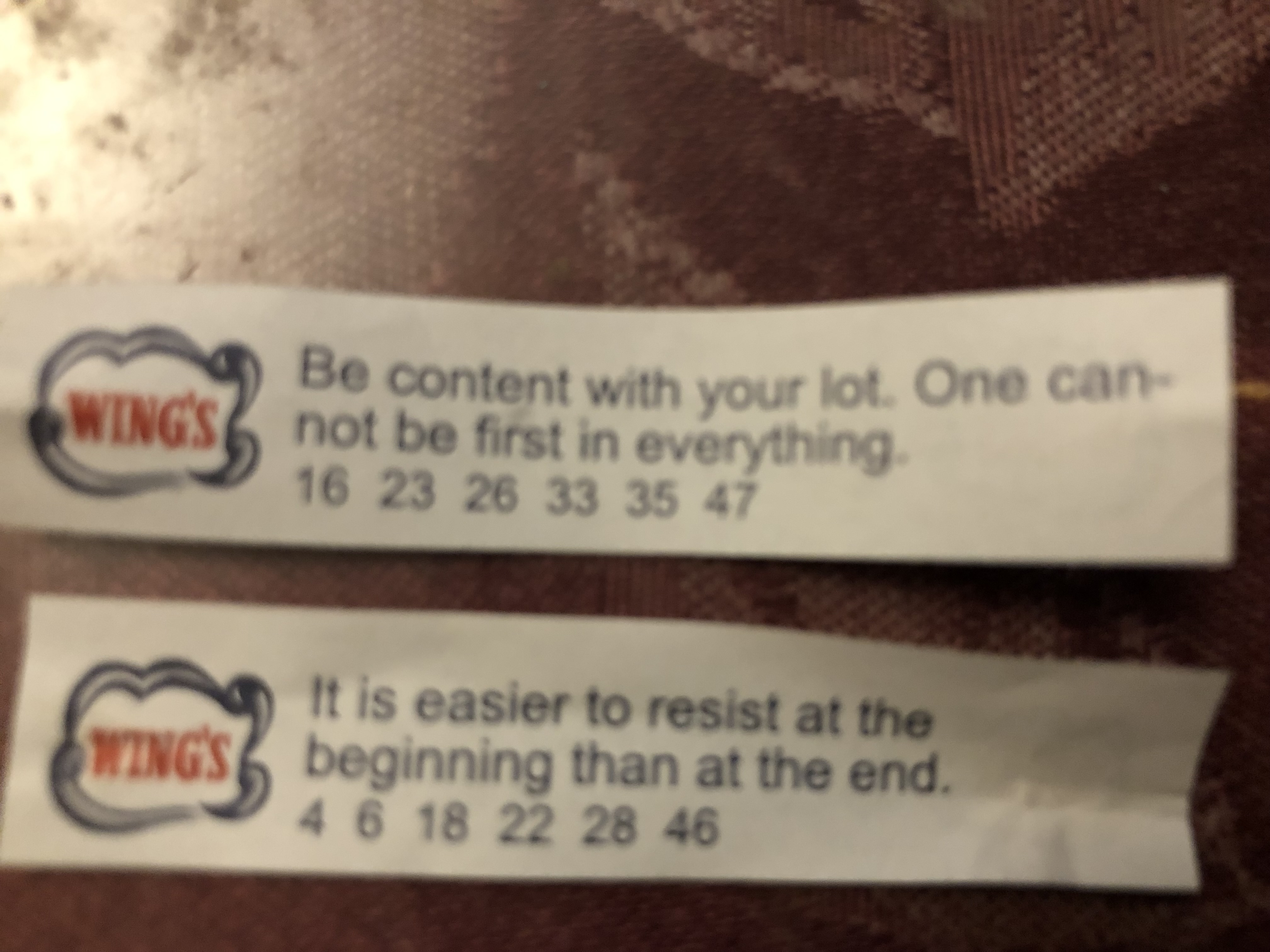 Some fortunes